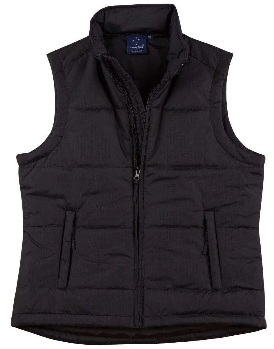 Winning Spirit Padded Vest Ladies' Jk30 Casual Wear Winning Spirit Black 8